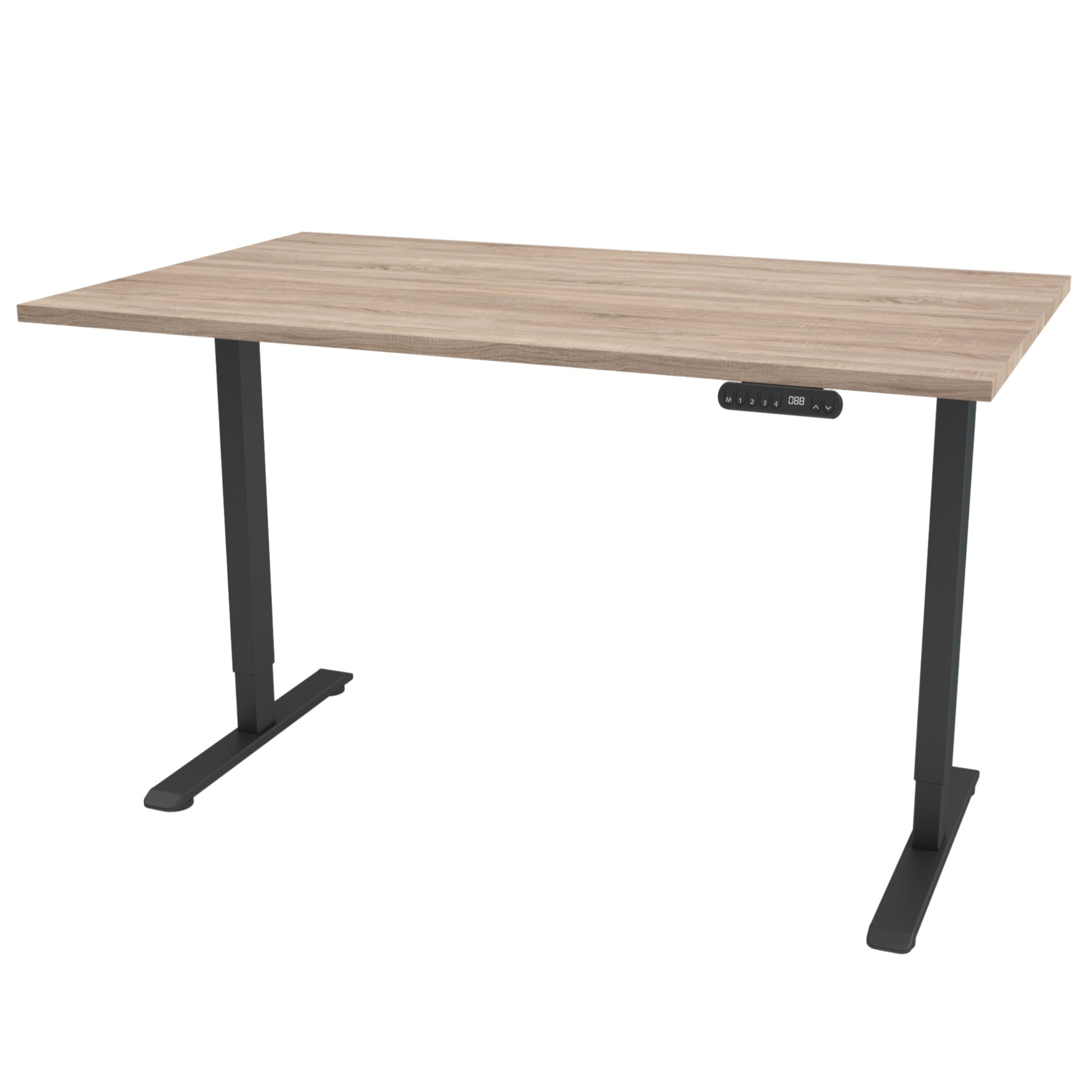 Reguleeritava kõrgusega laud tamm LIGHT must