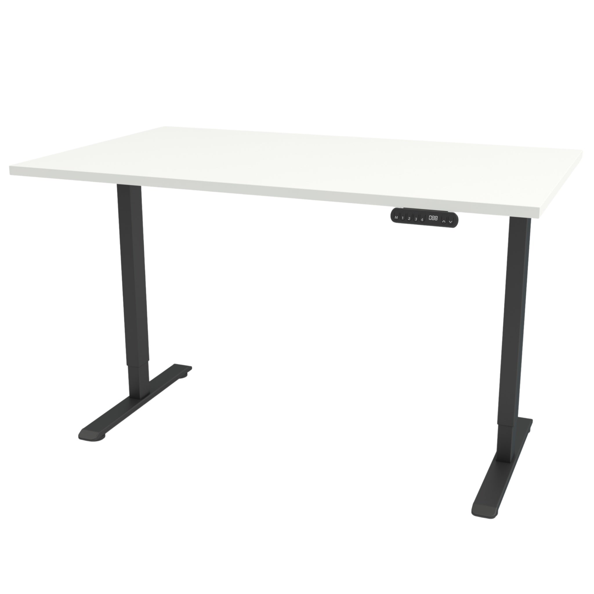 Reguleeritav kirjutuslaud valge LIGHT must