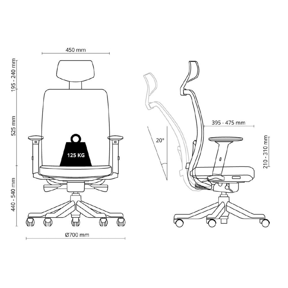 Ergonoomiline kontoritool Anggun must eest