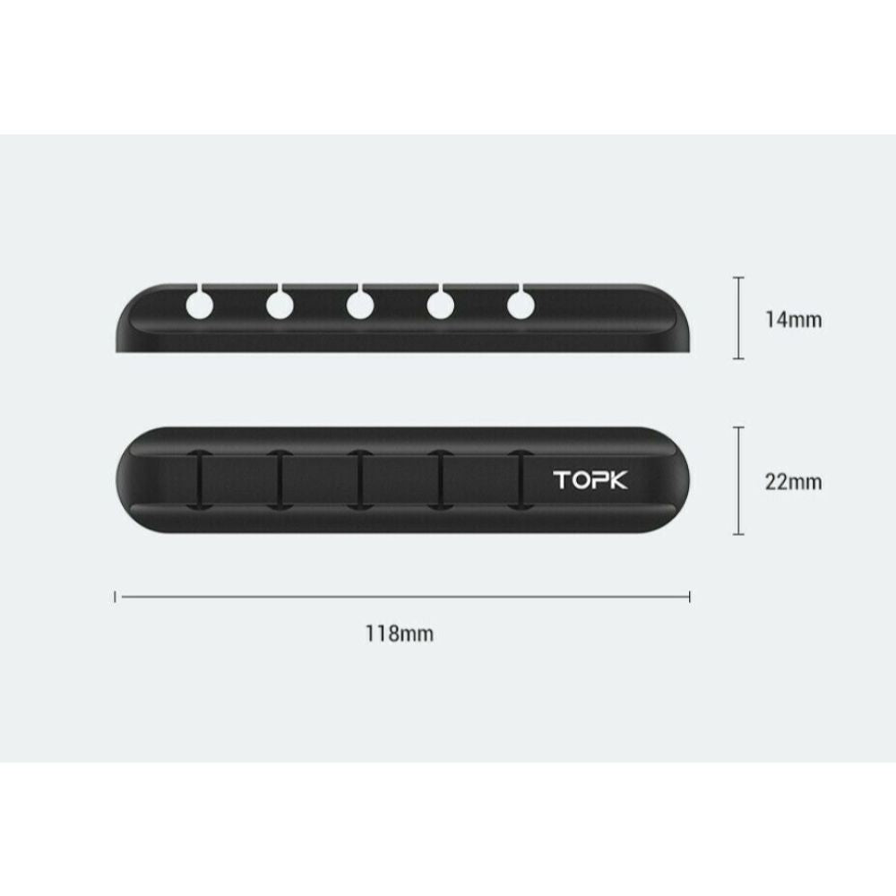 Juhtmete organiseerija pealt ja kõrvalt