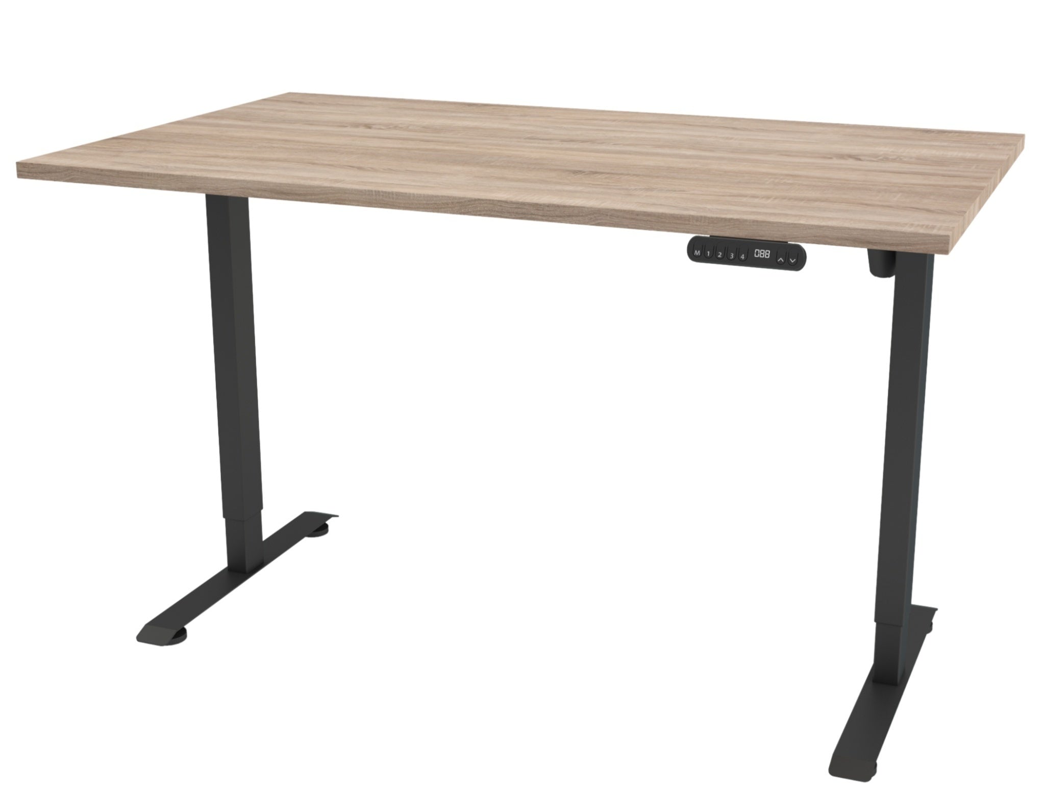 Reguleeritava kõrgusega laud Budget mustad jalad