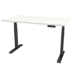Reguleeritav kirjutuslaud valge PREMIUM must