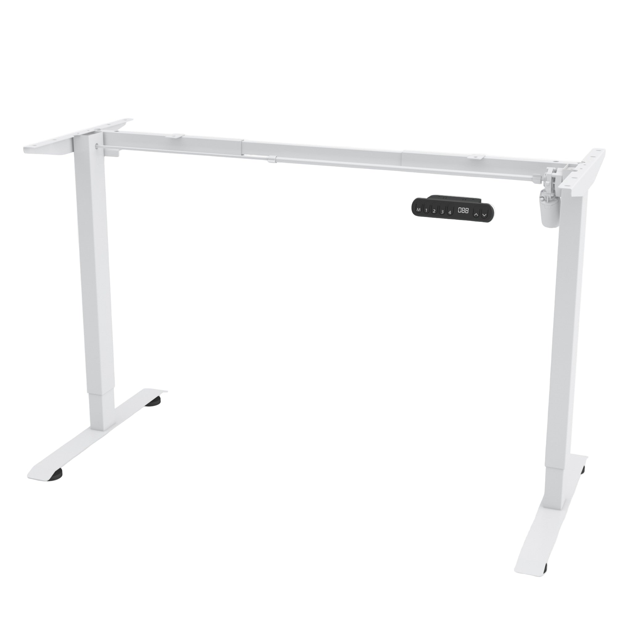 Reguleeritavad lauajalad ühe mootoriga BUDGET valge
